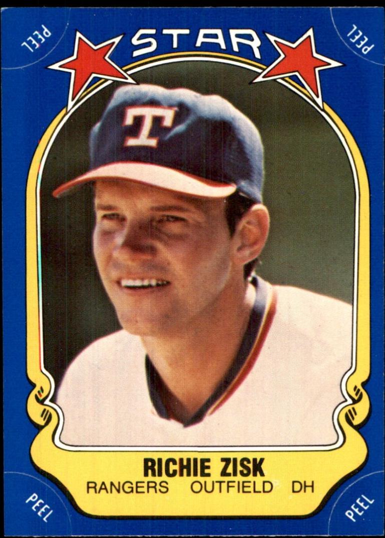 1981 Fleer Star Stickers Richie Zisk #105 card