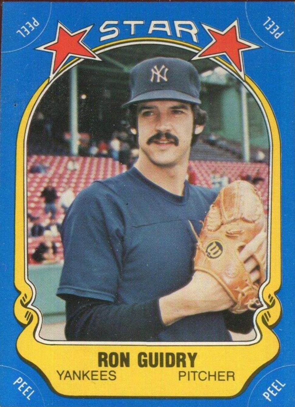 1981 Fleer Star Stickers Ron Guidry #76 card