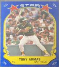 1981 Fleer Star Stickers Tony Armas #5 card