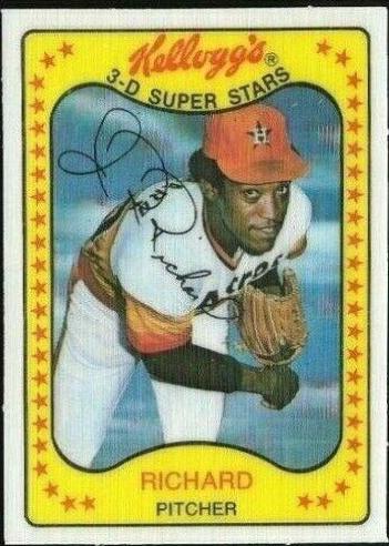 1981 Kellogg's J.R. Richard #16 card