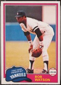 1981 O Pee Chee Bob Watson [Gray Back] #208 card