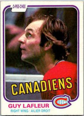 1981 O-Pee-Chee Guy Lafleur #177 card