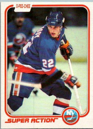 1981 O-Pee-Chee Mike Bossy #208 card