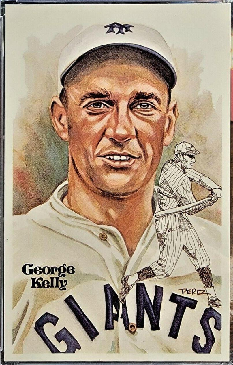 1981 Perez Steele HOF Postcard George Kelly #138 card