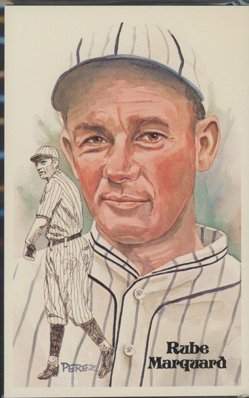 1981 Perez Steele HOF Postcard Rube Marquard #124 card