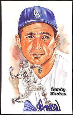 1981 Perez Steele HOF Postcard Sandy Koufax #131 card