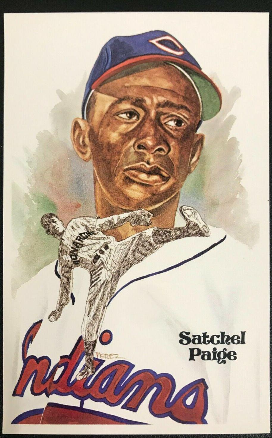 1981 Perez Steele HOF Postcard Satchel Paige #125 card