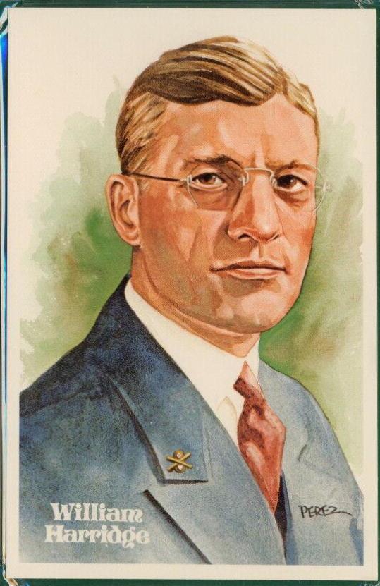 1981 Perez Steele HOF Postcard William Harridge #130 card