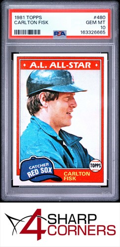 1981 Topps Carlton Fisk #480 card