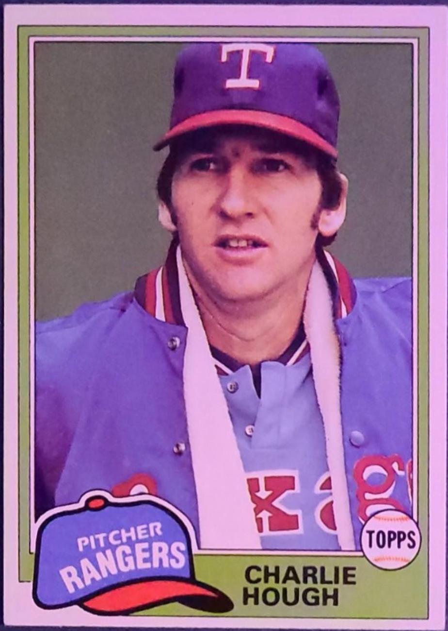 1981 Topps Charlie Hough #371 card