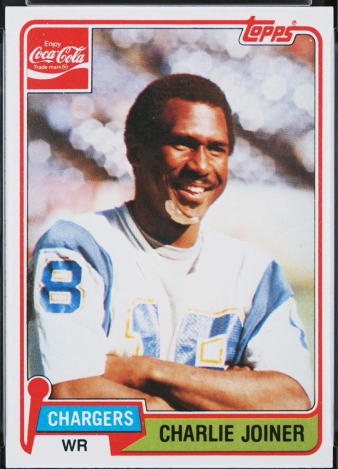 1981 Topps Coke Charlie Joiner #6 card