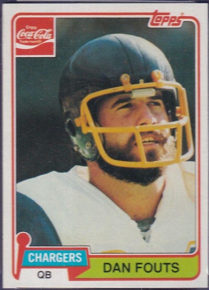 1981 Topps Coke Dan Fouts #3 card