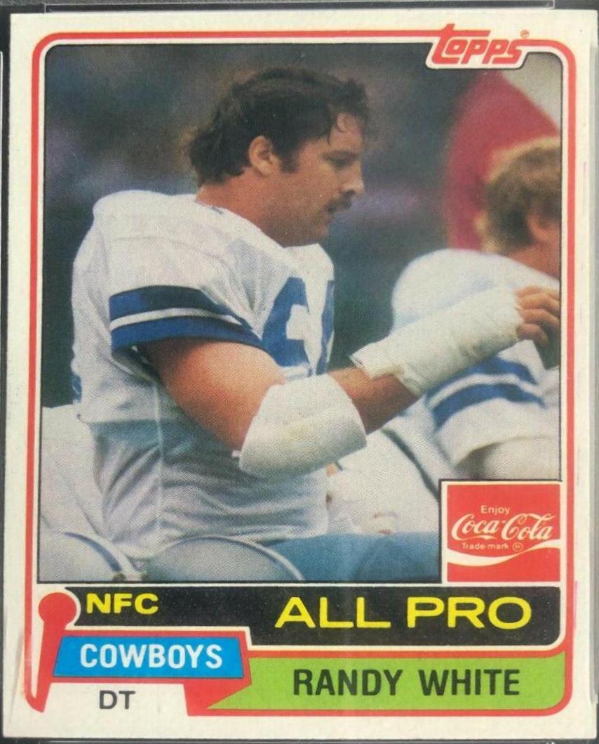 1981 Topps Coke Randy White #11 card