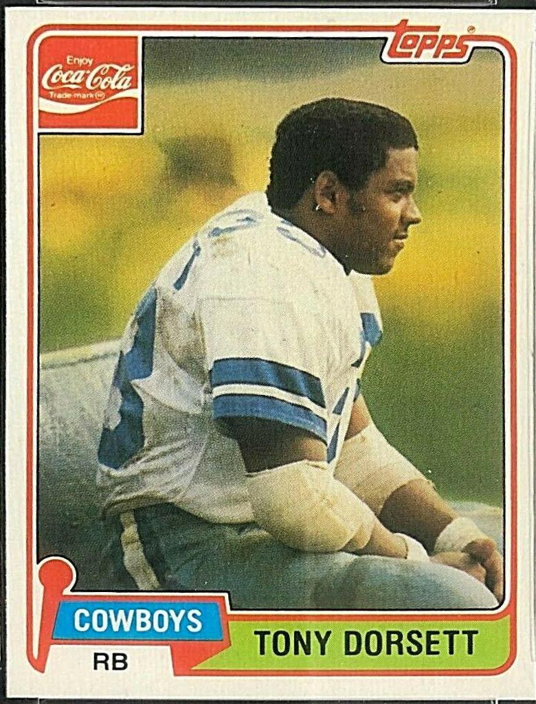 1981 Topps Coke Tony Dorsett #2 card