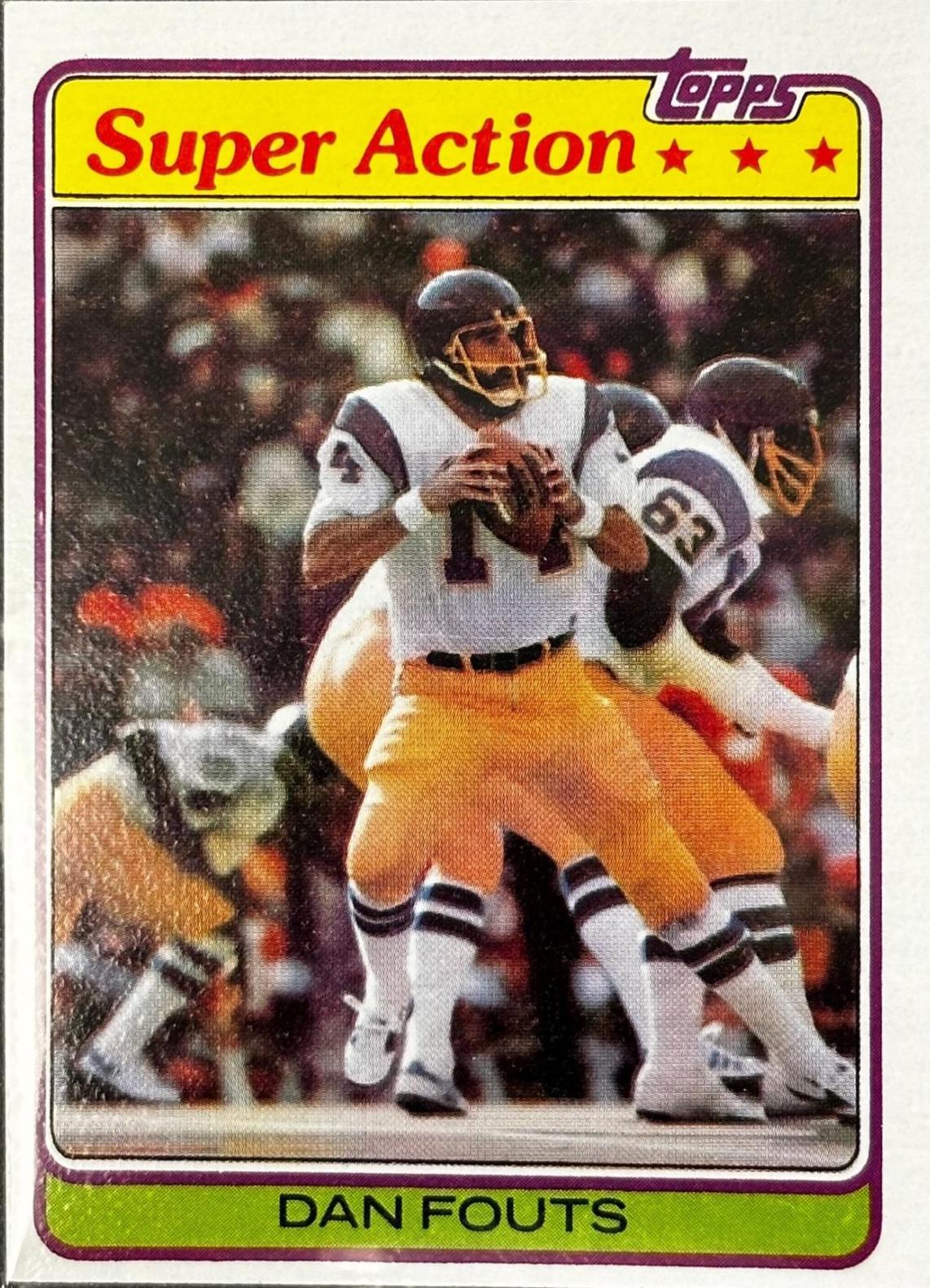 1981 Topps Dan Fouts #153 card