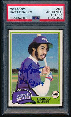 1981 Topps Harold Baines #347 card