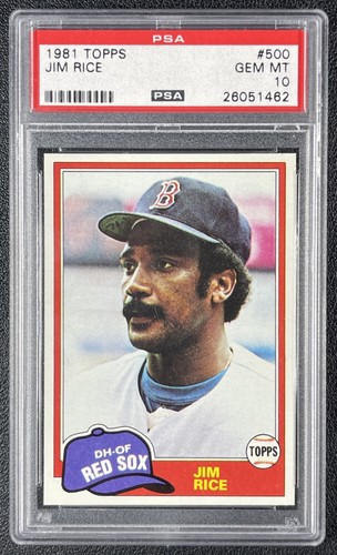 1981 Topps Jim Rice #500 card