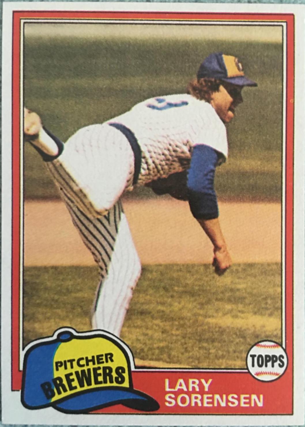 1981 Topps Lary Sorensen #379 card