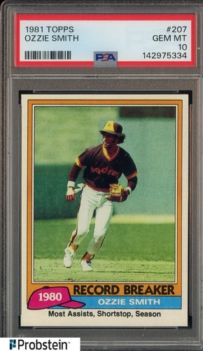 1981 Topps Ozzie Smith #207 card