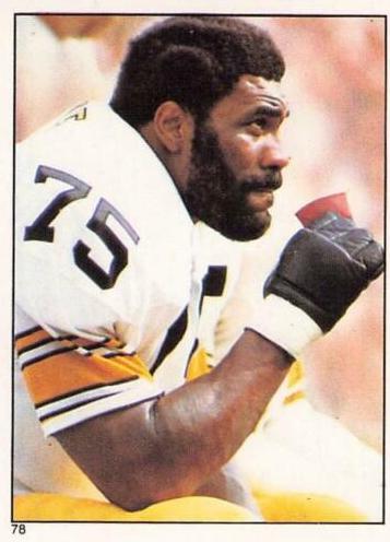 1981 Topps Stickers Joe Greene #78 card
