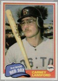 1981 Topps Traded Carney Lansford #788 card