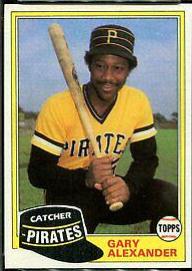 1981 Topps Traded Gary Alexander #729 card
