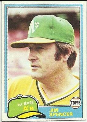 1981 Topps Traded Jim Spencer #832 card