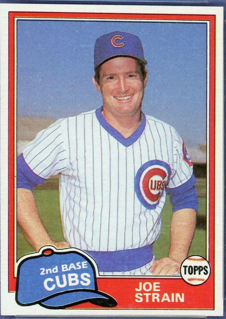 1981 Topps Traded Joe Strain #837 card