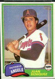 1981 Topps Traded Juan Beniquez #733 card