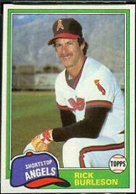 1981 Topps Traded Rick Burleson #743 card