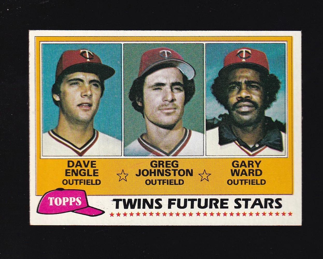 1981 Topps Twins Future Stars: Dave Engle / Greg Johnston / Gary Ward #328 card