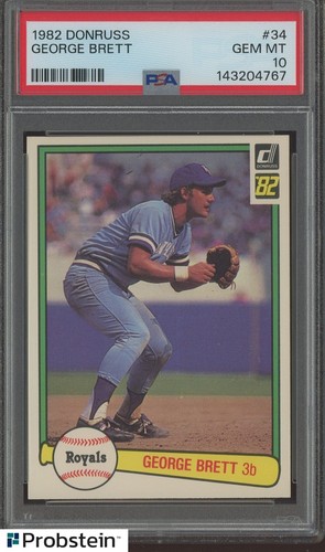 1982 Donruss George Brett #34 card
