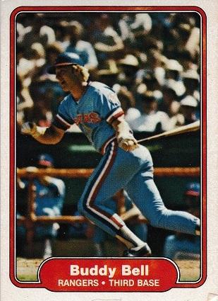 1982 Fleer Buddy Bell #313 card