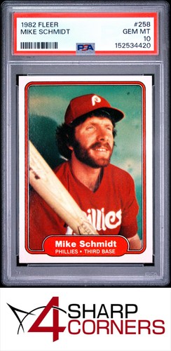 1982 Fleer Mike Schmidt #258 card