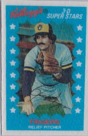 1982 Kellogg's Rollie Fingers #7 card