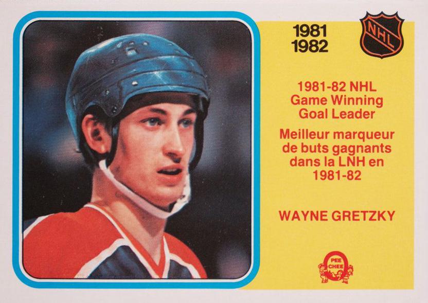 1982 O-Pee-Chee Wayne Gretzky [Game Winning Goal Leader] #242 card