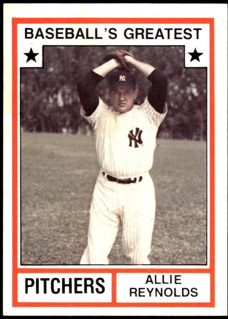 1982 TCMA Greatest Pitchers Allie Reynolds #13 card