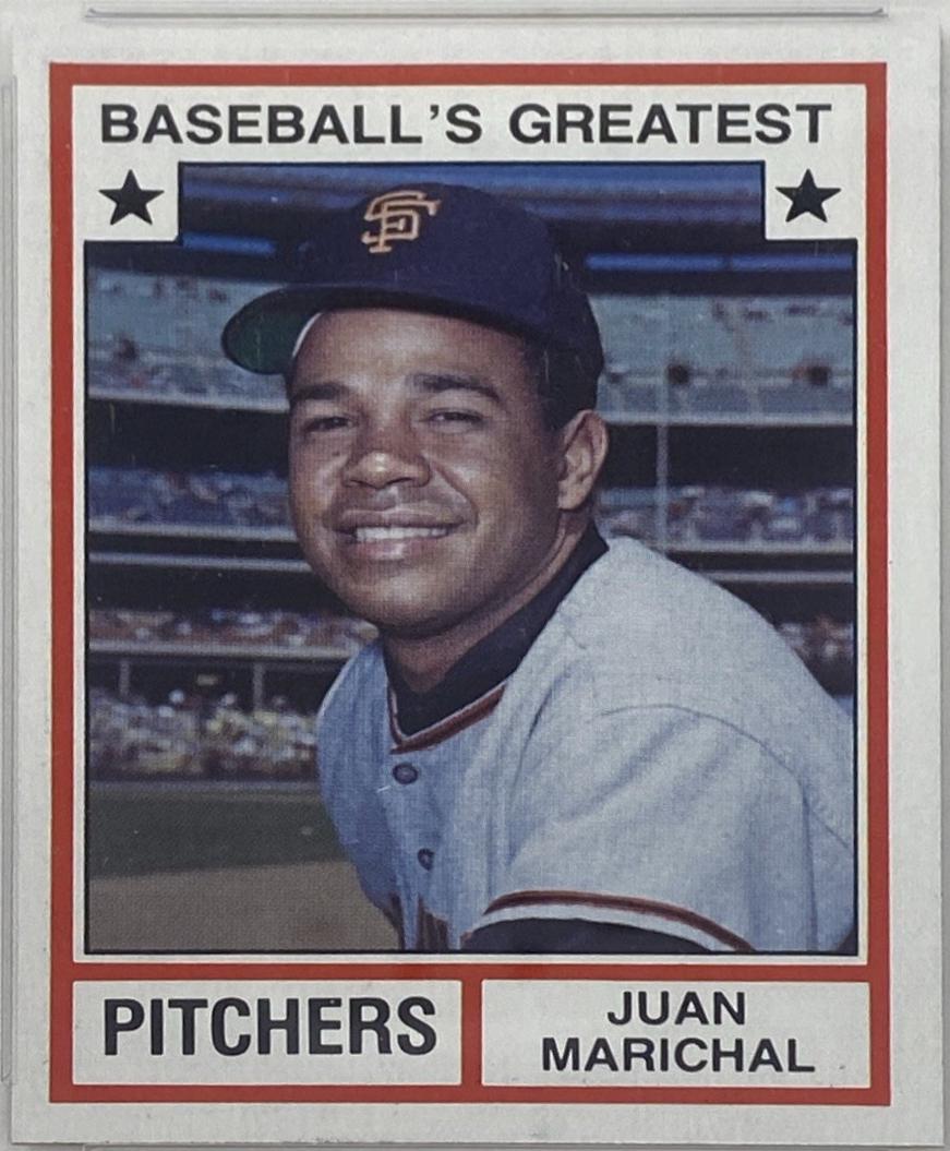 1982 TCMA Greatest Pitchers Juan Marichal #9 card