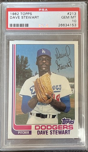 1982 Topps Dave Stewart #213 card