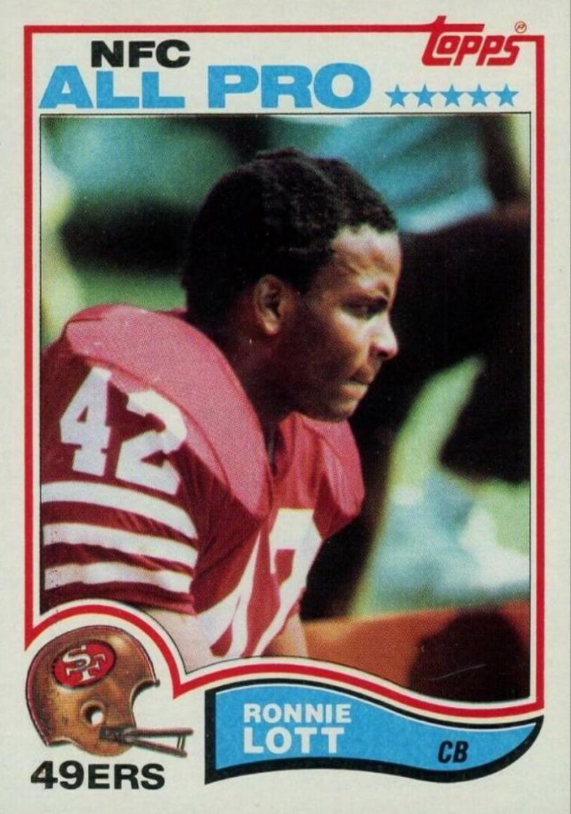 1982 Topps Ronnie Lott [All Pro] #486 card