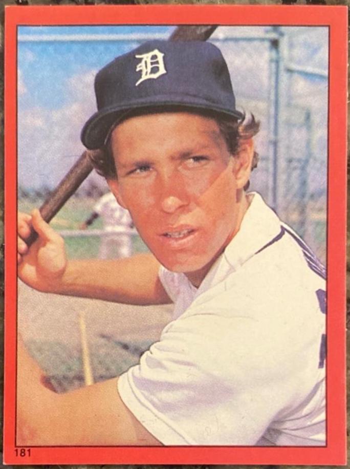 1982 Topps Stickers Alan Trammell [Coming Soon] #181 card
