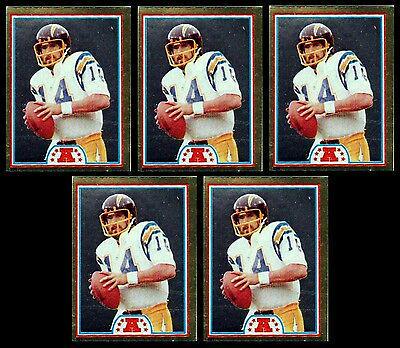1982 Topps Stickers Dan Fouts #221 card