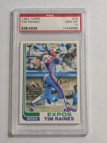 1982 Topps Tim Raines #70 card