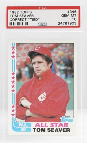 1982 Topps Tom Seaver [Error] #346 card