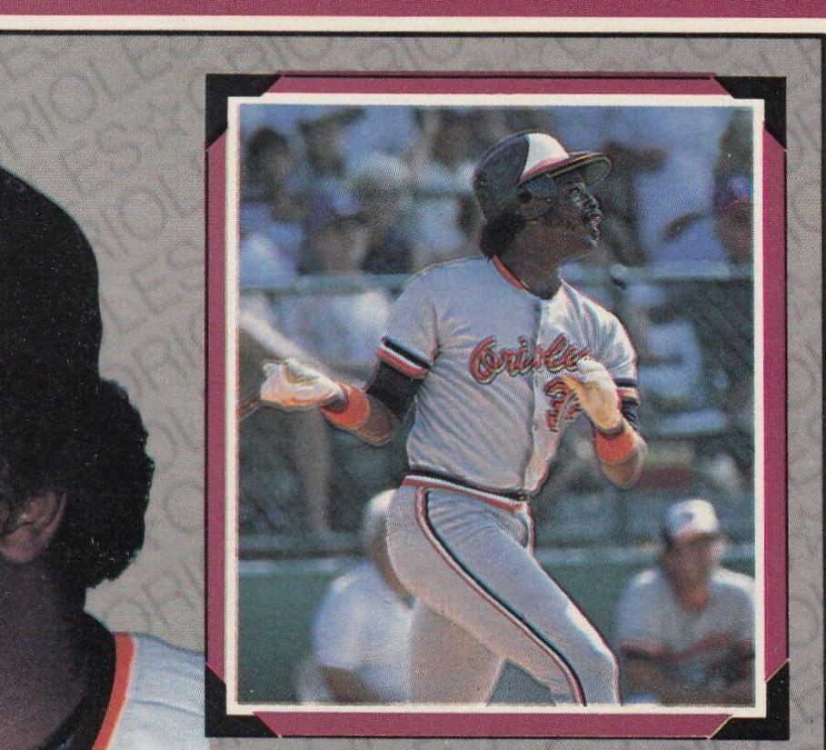 1983 Donruss Action All Stars Eddie Murray #1 card