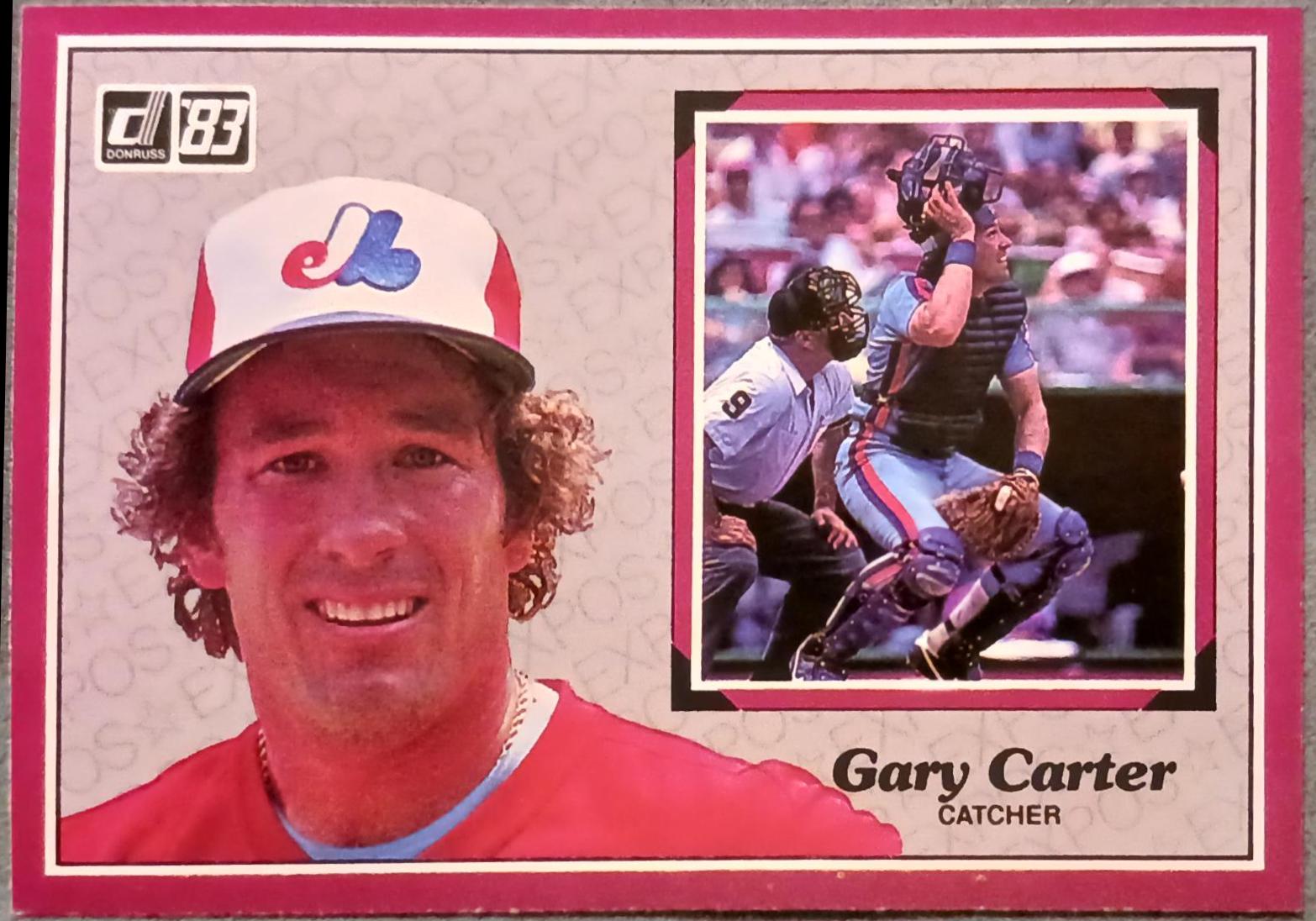 1983 Donruss Action All Stars Gary Carter #58 card
