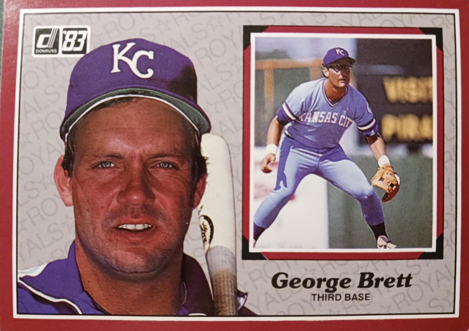 1983 Donruss Action All Stars George Brett #42 card