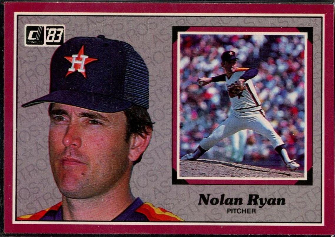 1983 Donruss Action All Stars Nolan Ryan #23 card