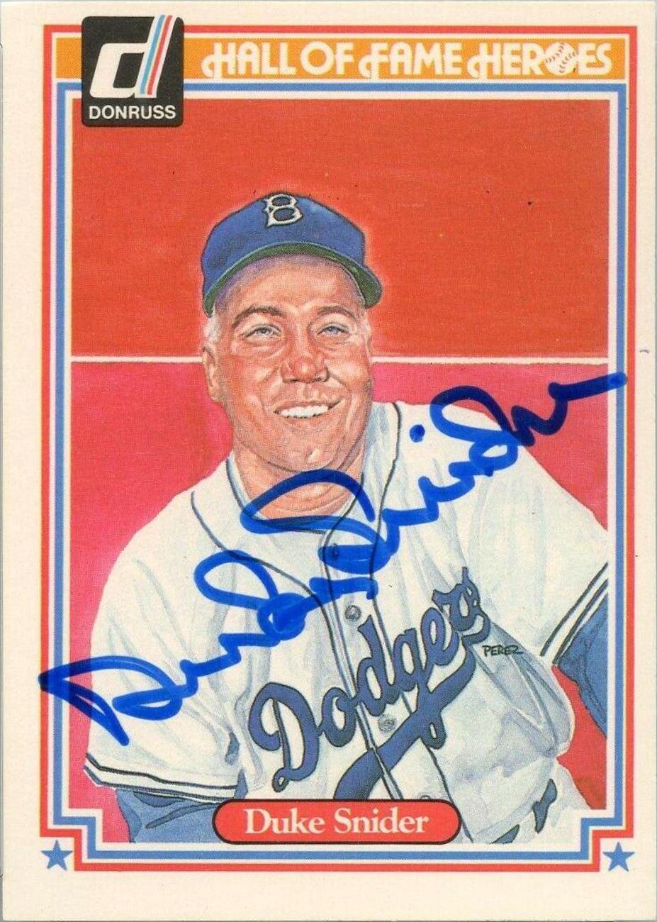 1983 Donruss Hall of Fame Heroes Duke Snider #14 card