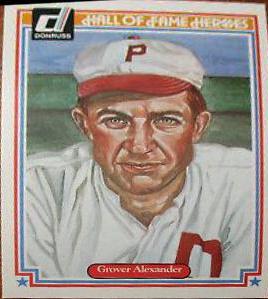 1983 Donruss Hall of Fame Heroes Grover Alexander #23 card